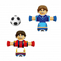 Teddies Sada na stolní fotbal - hráči 2ks, branky 2ks + míč v krabici 31x12x8cm