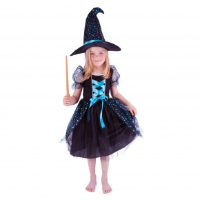 Rappa Detský kostým čarodejnice/Halloween (S)