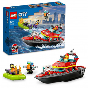 LEGO City 60373 Statek i łódź strażacka
