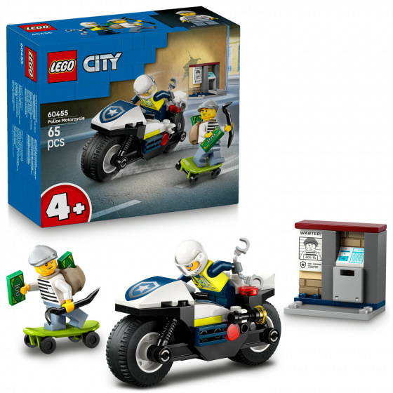 LEGO City 60455 Honička na policejní motorce