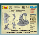 Zvezda Wargames (WWII) Figuren 6154 - Deutsche Gebirgsjäger (1:72)