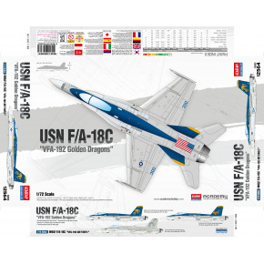 Academy Model Kit letadlo 12564 - USN F/A-18C "VFA-192 Golden Dragons" (1:72)
