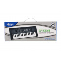 Pianko/Varhany/Klávesy 37 kláves plast 40cm napájení na USB + mikrofon v krabici 41,5x16x4,5cm