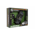 Teddies Auto RC Sport antracit 33cm plast 2,4GHz na batérie + dobíjacie pack v krabici 43x36x13cm