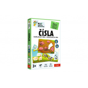 Malý objevitel Čísla vzdělávací společenská hra v krabici 19x29x4cm