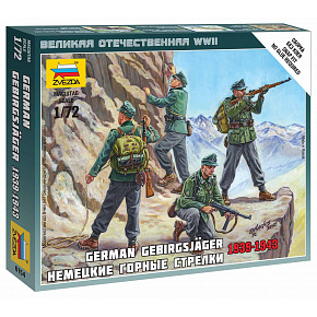 Zvezda Wargames (WWII) Figuren 6154 - Deutsche Gebirgsjäger (1:72)