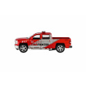 Teddies Auto Kinsmart Chevrolet 2014 Silverado Policie/Hasič kov/plast 13cm na zpětné nat.