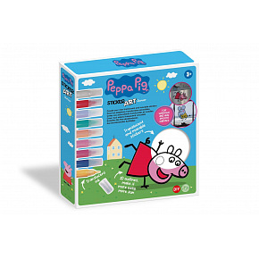 Teddies Okenné samolepky a omaľovánky Peppa Pig s farbami v krabici 25x26,5x5cm