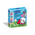 Teddies Okenné samolepky a omaľovánky Peppa Pig s farbami v krabici 25x26,5x5cm