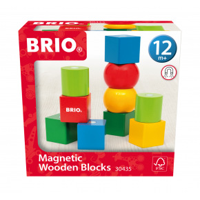 Brio Magnetické dřevěné kostky