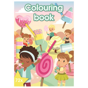 Rappa Kniha omalovánek 72 stran A4 sladkosti