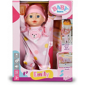 Zapf BABY born Emily se učí chodit, 43 cm