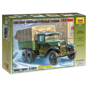 Zvezda Model Kit military 3547 - GAZ-AAA Soviet Truck (3-osiowy) (1:35)