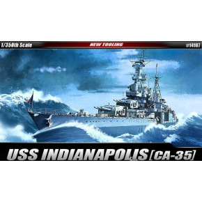 Academy Model Kit statek 14107 - USS CA-35 INDIANAPOLIS (1:350)