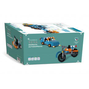 SEVA Stavebnice SEVA DOPRAVA - Autodoprava plast 743 dílků v krabici 28x38x18cm SEVA Stavebnice SEVA DOPRAVA - Autodoprava plast 743 dílků v krabici 28x38x18cm