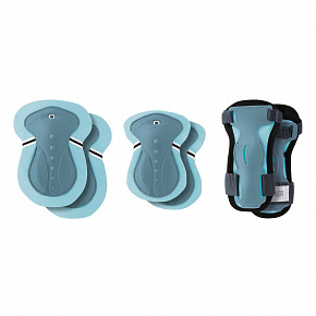 GLOBBER Sada chráničů 3v1 PROTECTIVE JUNIOR SET XS, pastelově modrá