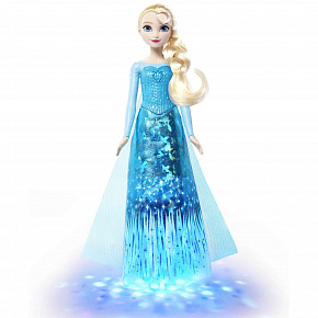 Mattel FROZEN ANGLICKY ZPÍVAJÍCÍ PANENKA ELSA SE SVĚTLY