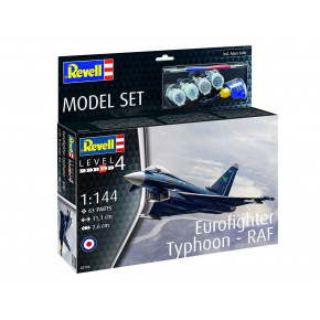Revell ModelSet letadlo 63796 - Eurofighter Typhoon - RAF (1:144)