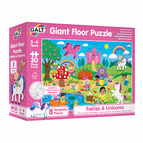 Galt Velké podlahové puzzle - Víly a jednorožci