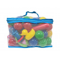 Plastica Plastové míčky s udičkou v PVC tašce, 62ks, průměr 6cm