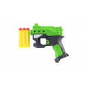 Rappa Pistole na pěnové náboje 12x14cm plast a 3ks nábojů 2 barvy na kartě