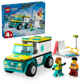 LEGO City 60403 Ambulans i snowboardzista