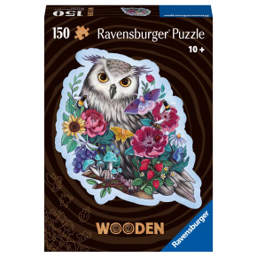 Ravensburger Drevené puzzle Tajomná sova 150 dielikov
