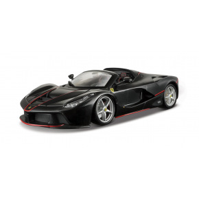 Bburago - RACE+PLAY, Ferrari LaFerrari Aperta, černá metalíza, 1:24