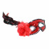 Rappa Rote Maske mit Blume und Feder