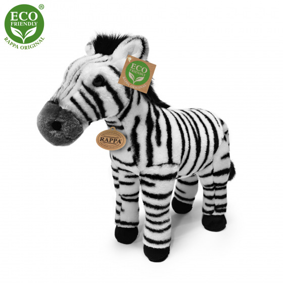 Rappa Plüschzebra stehend 30 cm ECO-FRIENDLY