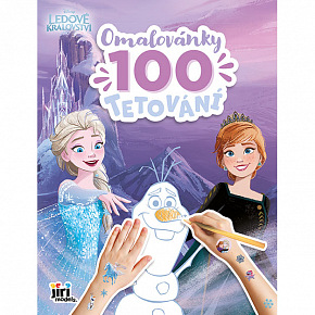 Jiri Models Omalovánky a 100 tetování FROZEN - Ledové království