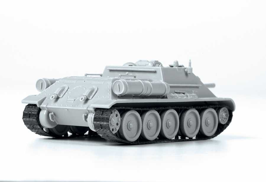 Maquette Zvezda 1:72 SU-122 Soviet Tank Destroyer - Kit à Monter En Plastique