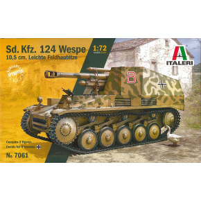 Italeri Model Kit military 7061 - Sd.Kfz.124 Wespe 10.5 cm. Leichte Feldhaubitze (1:72)