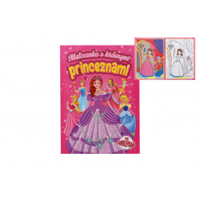 Maľovanky s krásnymi princeznami so samolepkami SK verzia 21x29cm Maľovanky s krásnymi princeznami so samolepkami SK verzia 21x29cm