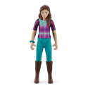 Schleich 42541 Hnědovláska Lisa s pohyblivými klouby na koni