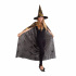 Rappa Čarodějnický plášť s kloboukem a pavučinou pro dospělé/Halloween