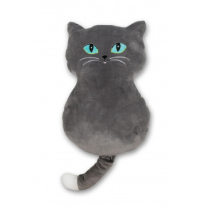 Sleepwell KOČKA VELKÉ OČI šedá 53 cm