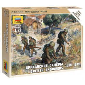 Zvezda Wargames (WWII) figurky 6219 - British Engineers (1:72)