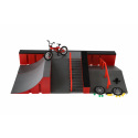 Teddies Skatepark - rampy, koleso prstové, skateboard prstový plast v krabici 44x12x25cm