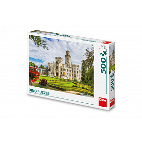 Dino Puzzle Schloss Hluboká, Tschechische Republik 47x33cm 500 Teile in einer Box 33,5x23x3,5cm