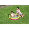 Bestway Aufblasbares Planschbecken in Rosa-Gelb-Grün, Durchmesser 102 cm, Höhe 25 cm