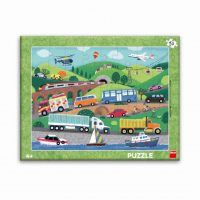 Dino Transportation 40 doskových puzzle