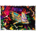 Puzzler DŘEVĚNÉ BAREVNÉ PUZZLE - Úžasný chameleon
