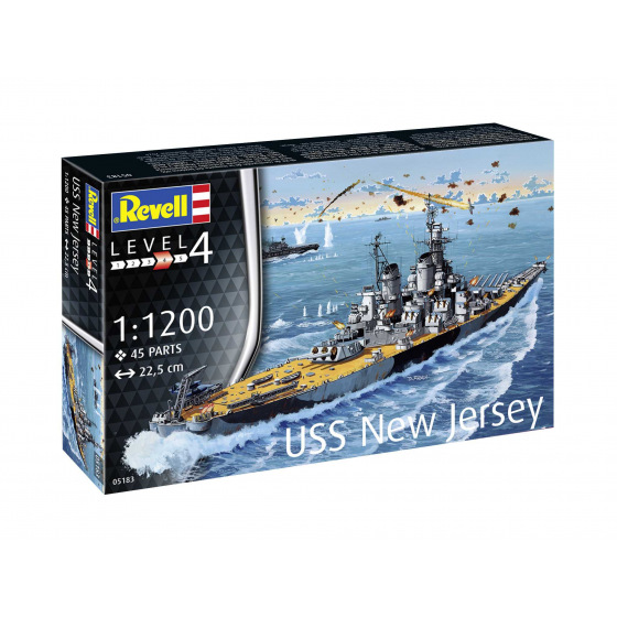 Revell Plastic ModelKit loď 05183 - USS New Jersey (1:1200)