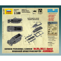 Zvezda Wargames (WWII) military 6127 - Sd.Kfz.251/1 Ausf.B (1:100)