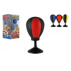 Teddies Boxovací pytel mini prstový plast 14cm 3 barvy v plastové krabičce 7,5x15x7,5cm