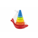 Teddies Stapelpyramide Ringe Schnecke Kunststoff 6 Stück im Netz 18x20x12cm 12m+