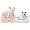 Sylvanian Families 5819 Letadlo, vláček a baby figurky v zábavném parku