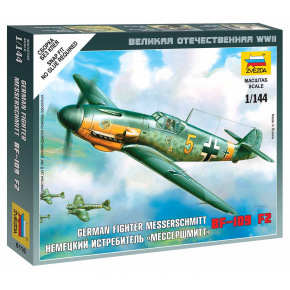 Zvezda Wargames (WWII) Samolot 6116 - Messerschmitt Bf 109F-2 (1:144)