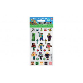 Samolepky Minecraft třpytivé 25ks ve fólii 